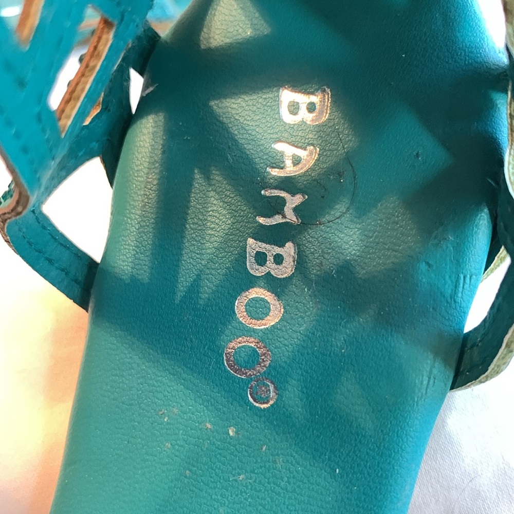 Turquoise bling sandals - Picture 5 of 5